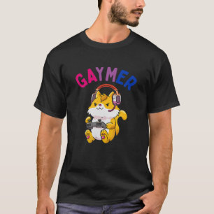 Bisexual Gaymer Geek Pride LGBT Video Game Liebhab T-Shirt