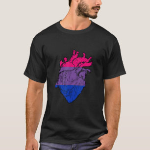 Bisexual Heart Bisexual Flag Bi Pride LGBTQ Bisexu T-Shirt