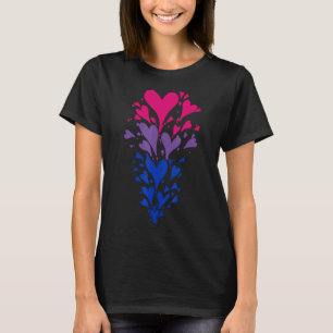 Bisexual Heart Bisexuality Bi Liebe Flag Lgbtq Pri T-Shirt