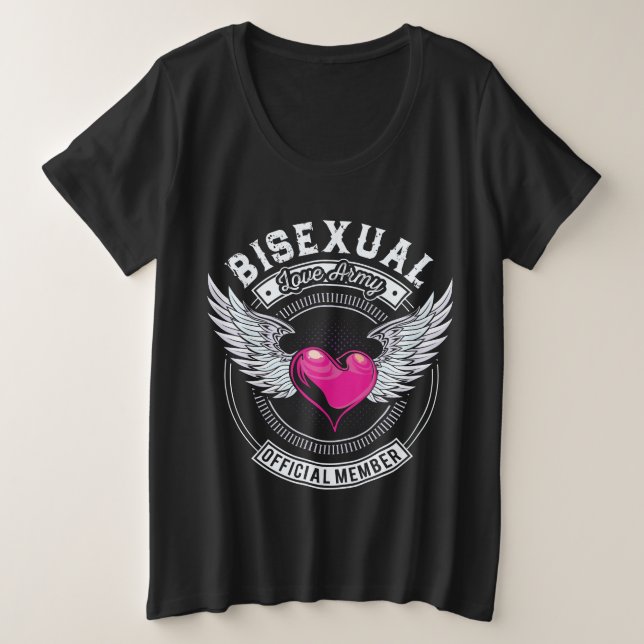 Bisexual-Liebe-Armee-T - Shirt (Design vorne)