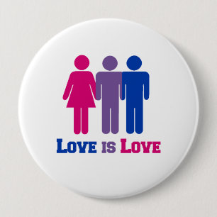 Bisexual-Liebe ist Liebe - Button
