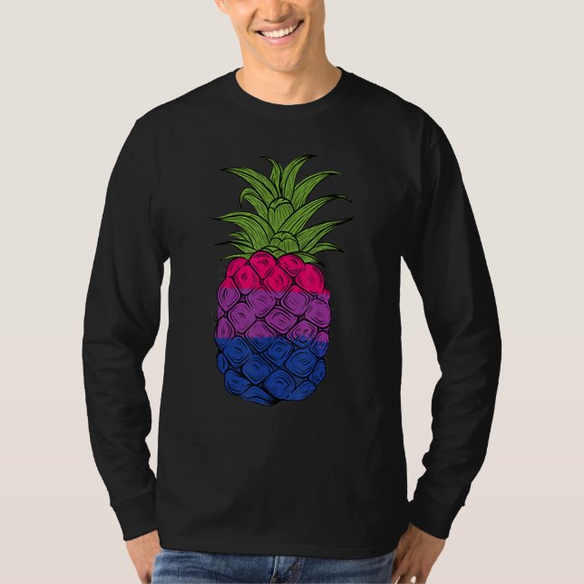 Bisexual Pineapple Bi Pride LGBTQ Pineapple Pride T-Shirt (Vorderseite)