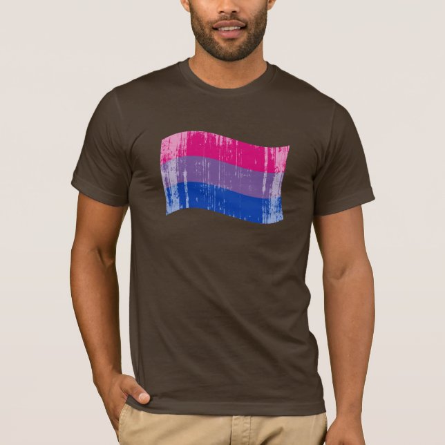 Bisexual Pride Banner distressed.png T-Shirt (Vorderseite)