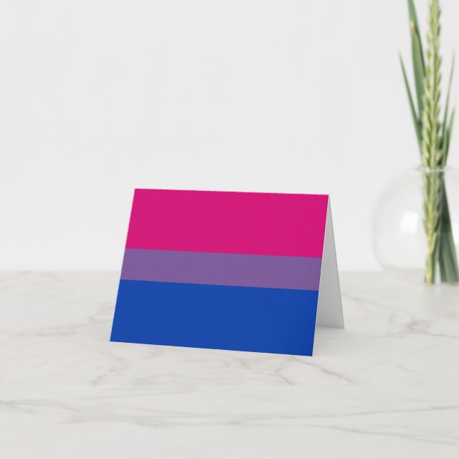 Bisexual Pride Flag Ankündigung (Vorderseite)