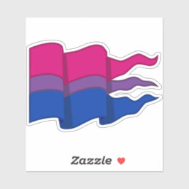 Bisexual Pride Flag Aufkleber