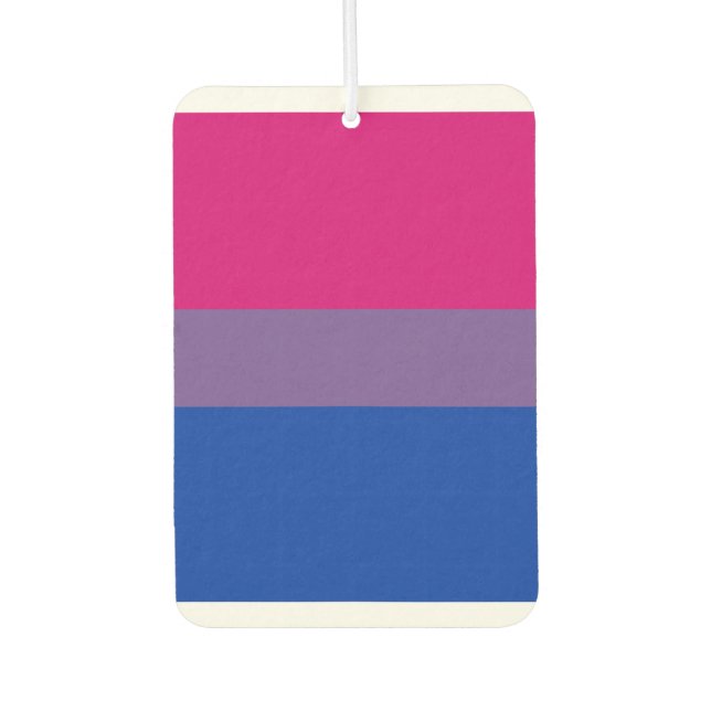 Bisexual Pride Flag Autolufterfrischer (Vorderseite)