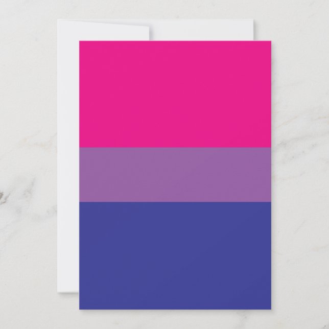 Bisexual Pride Flag Einladung (Vorderseite)