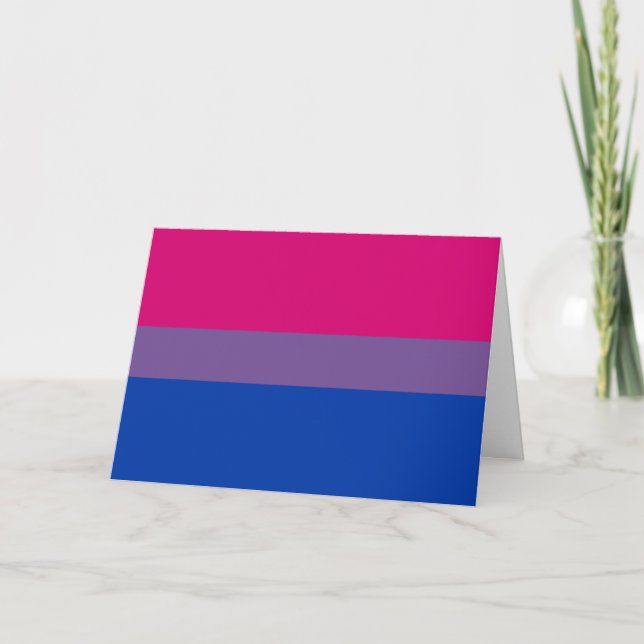 Bisexual Pride Flag Feiertagskarte (Vorderseite)