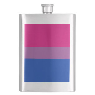 Bisexual Pride Flag Flachmann