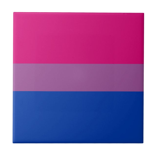Bisexual Pride Flag Fliese (Vorderseite)