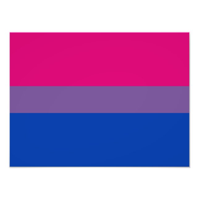 Bisexual Pride Flag Fotodruck (Vorne)