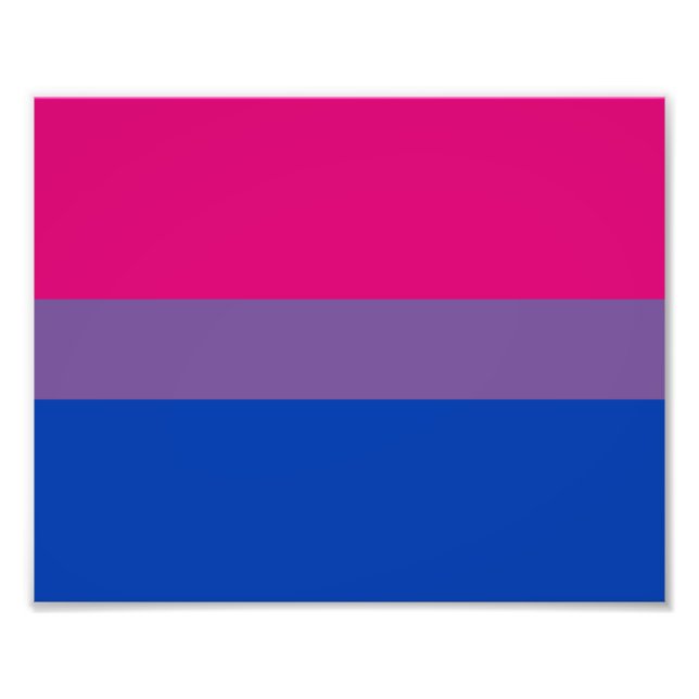 Bisexual Pride Flag Fotodruck (Vorne)