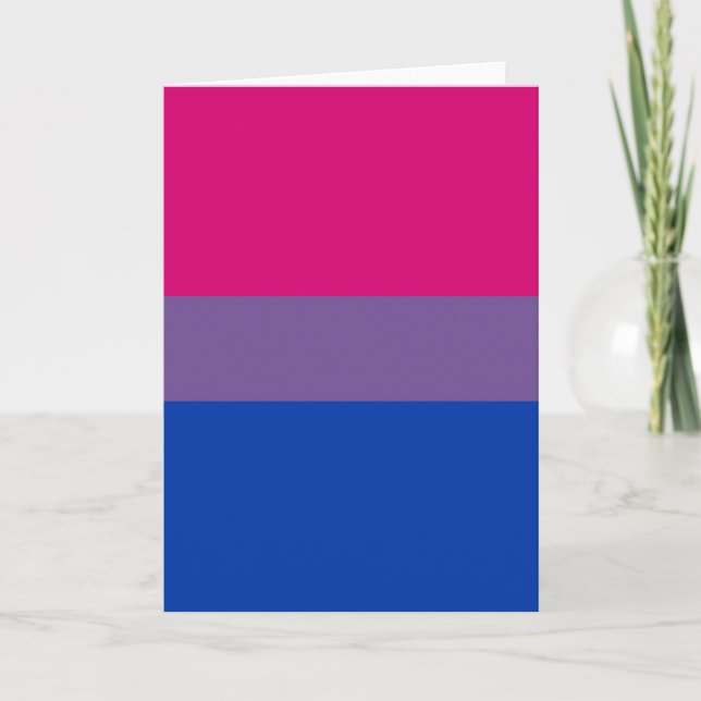 Bisexual Pride Flag Karte (Vorderseite)