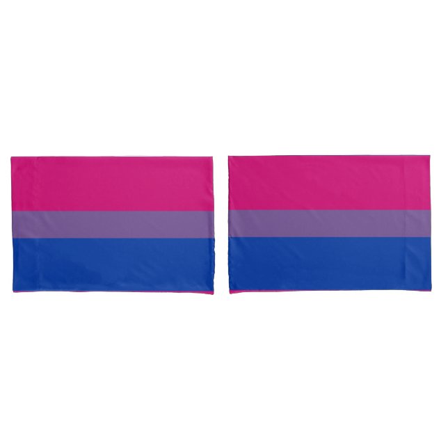 Bisexual Pride Flag Kissenbezug (Vorderseite-Set)