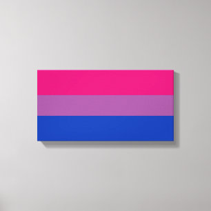 Bisexual Pride Flag Leinwanddruck