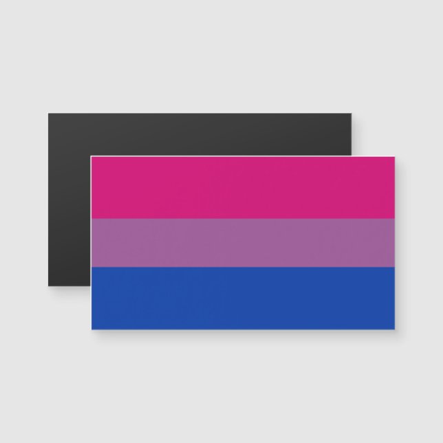 Bisexual Pride Flag Magnetkarte (Vorne/Hinten)