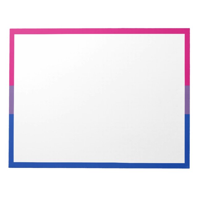 Bisexual Pride Flag Notizblock (Vorderseite)
