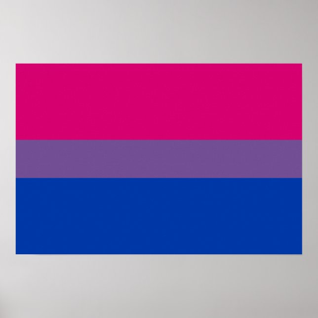 Bisexual Pride Flag Poster (Vorne)