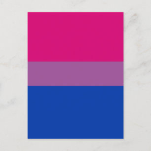 Bisexual Pride Flag Postkarte