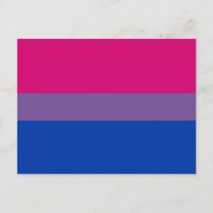 Bisexual Pride Flag Postkarte