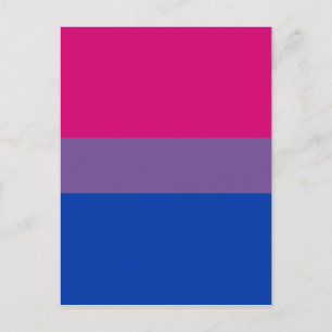Bisexual Pride Flag Postkarte