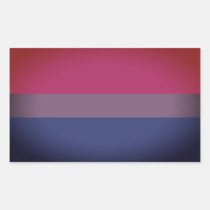 Bisexual Pride Flag Rechteckiger Aufkleber