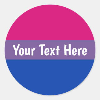 Bisexual Pride Flag Runder Aufkleber