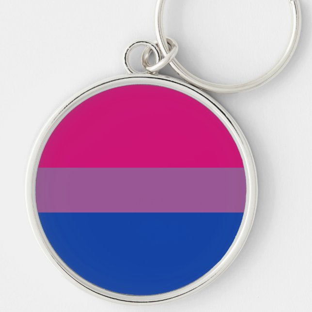 Bisexual Pride Flag Schlüsselanhänger (Vorne)
