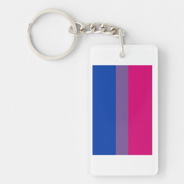 Bisexual Pride Flag Schlüsselanhänger (Vorderseite)