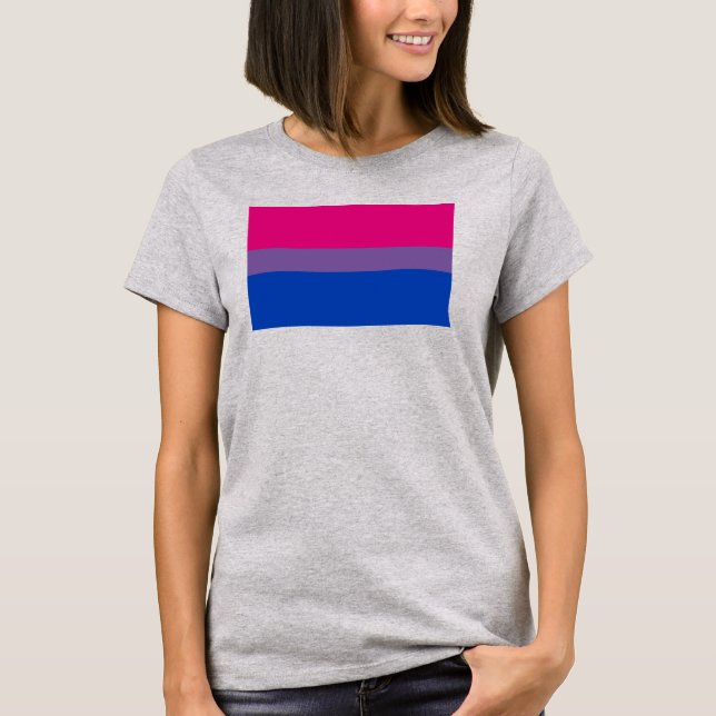 Bisexual Pride Flag T-Shirt (Vorderseite)