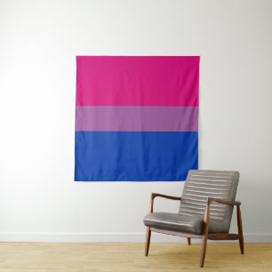 Bisexual Pride Flag Wandteppich