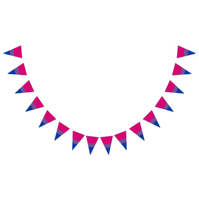 Bisexual Pride Flag Wimpelkette (Alle)
