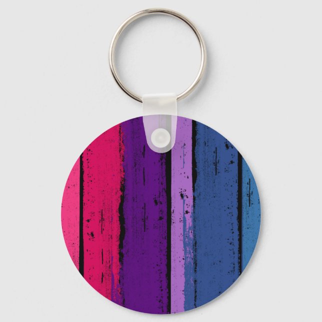 BISEXUAL PRIDE INK BAR -.png Schlüsselanhänger (Vorderseite)