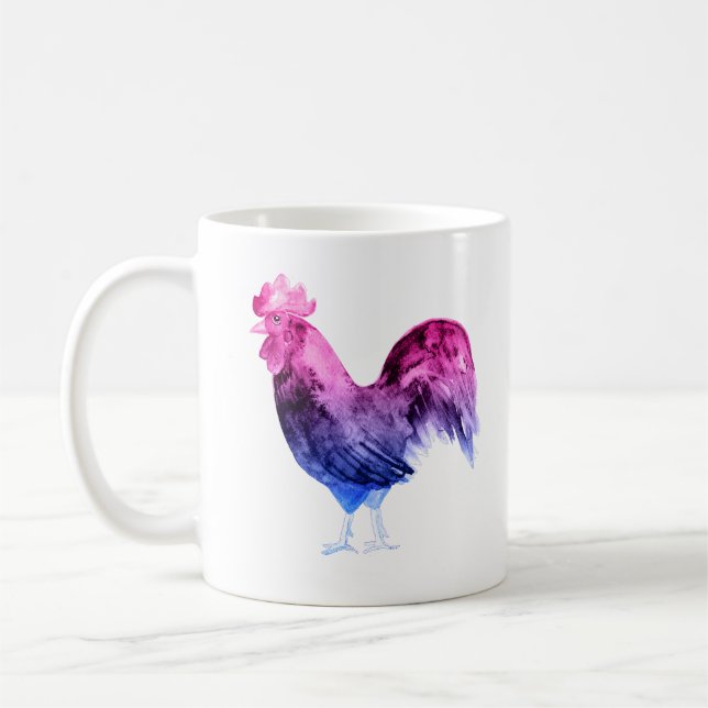 Bisexual Pride Rooster Kaffeetasse (Links)