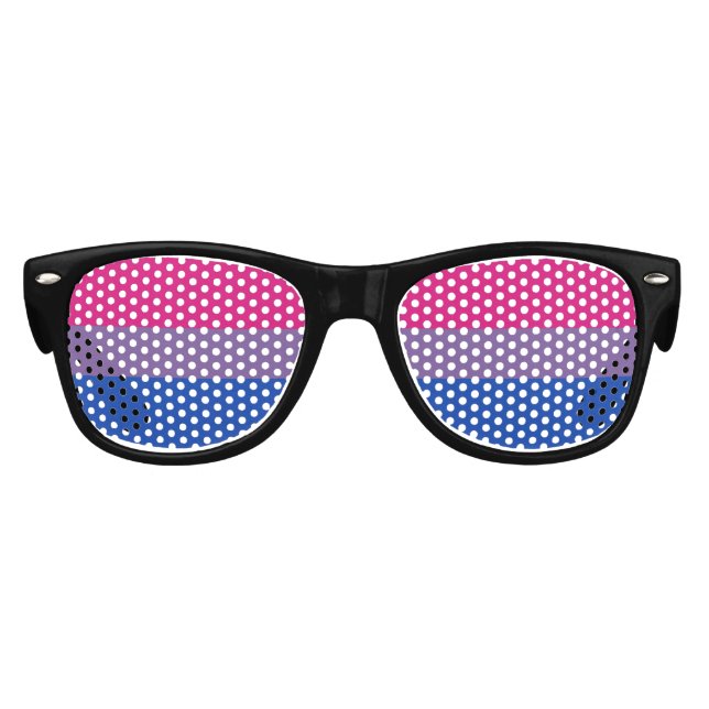 BISEXUAL PRIDE STRIPED HORIZONTAL - 2014 PRIDE.png Sonnenbrille (Vorderseite)