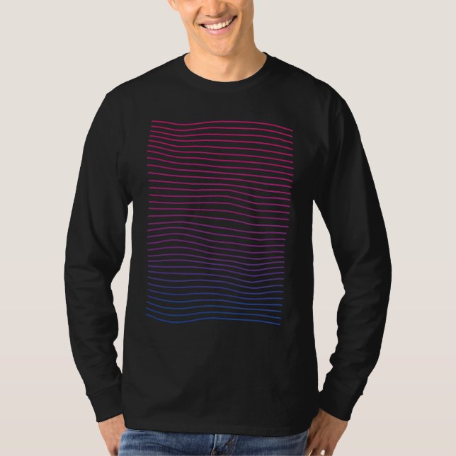 Bisexual Pride   Subtle Bisexual Abstract Bi Pride T-Shirt (Vorderseite)