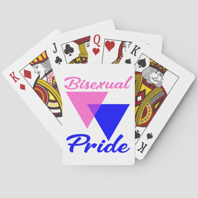 Bisexual Pride Triangles  Spielkarten (Rückseite)