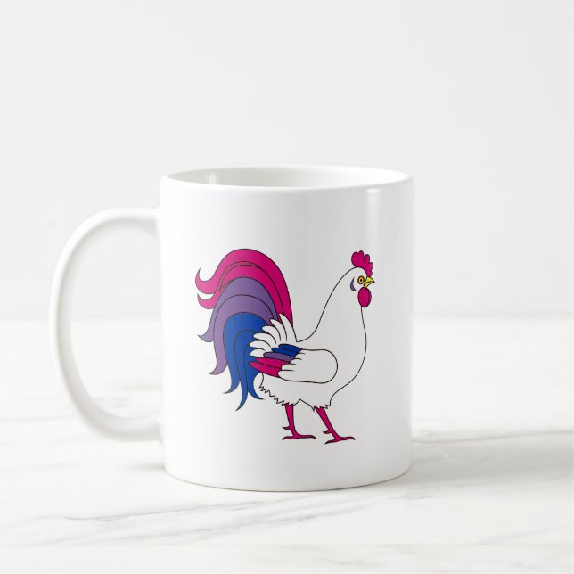 Bisexual Rooster Kaffeetasse (Links)