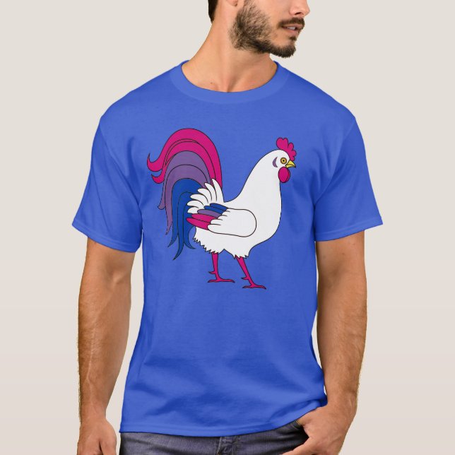 Bisexual Rooster T-Shirt (Vorderseite)