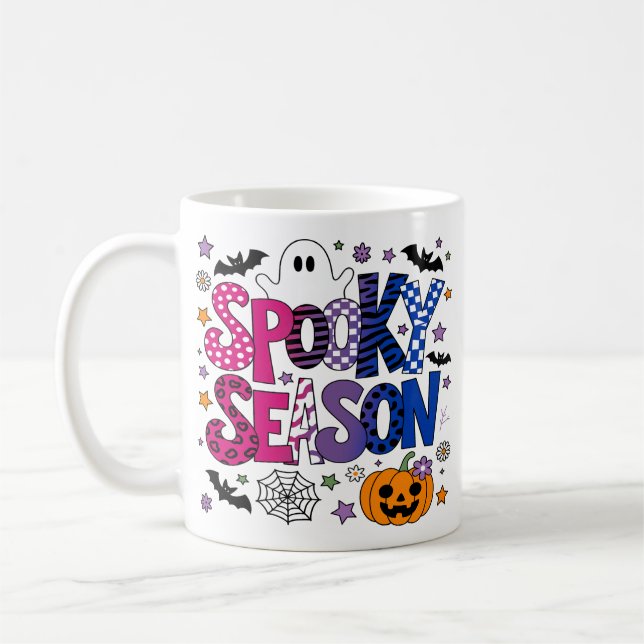 Bisexual Spooky Season Halloween Kaffeetasse (Links)