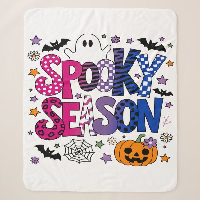 Bisexual Spooky Season Halloween Sherpadecke (Vorderseite)
