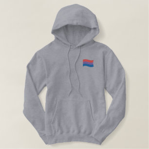 Bisexual Stolperflagge bestickte Hoodie
