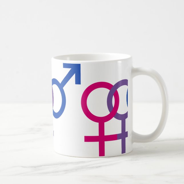 Bisexual-Stolz-Tasse Kaffeetasse (Rechts)