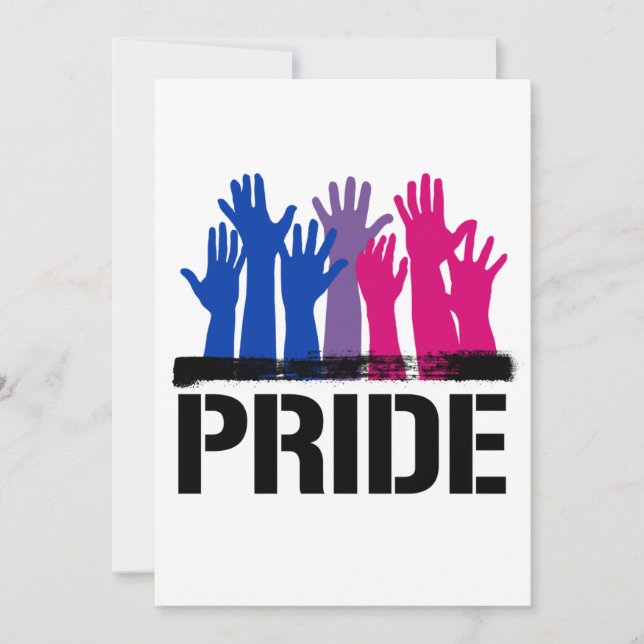 Bisexual Together Pride Feiertagskarte (Vorderseite)