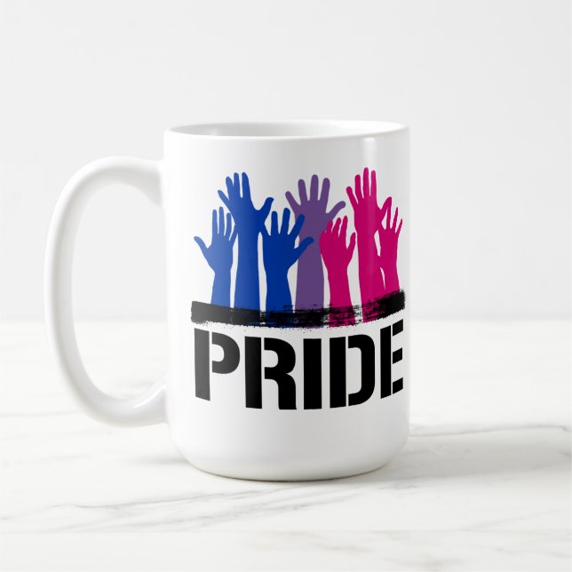 Bisexual Together Pride Kaffeetasse (Links)