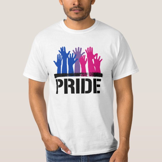Bisexual Together Pride T-Shirt (Vorderseite)
