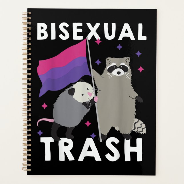 Bisexual Trash Gay Pride Rainbow LGBT Raccoon (Devant)