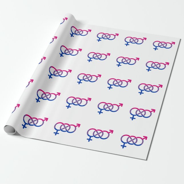 Bisexualität Geschlechtersymbol Geschenkpapier (Ungerollt)