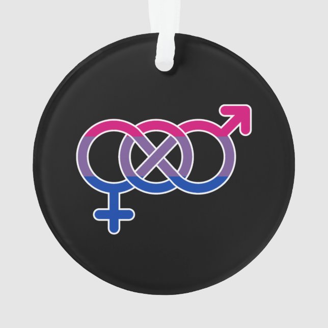 Bisexualität Geschlechtersymbol Ornament (Rückseite)