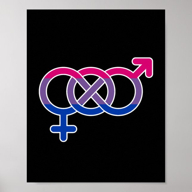 Bisexualität Geschlechtersymbol Poster (Vorne)